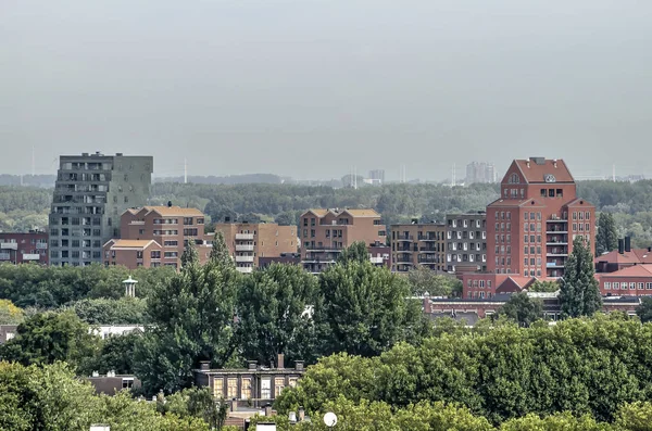 Rotterdam Netherlands September 2018 Luchtfoto Van Recente Huisvesting Ontwikkelingen Post — Stockfoto