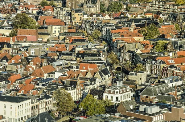 Leeuwarden Netherlands November 2018 Aerial View City Center Interected Various — Stock Photo, Image