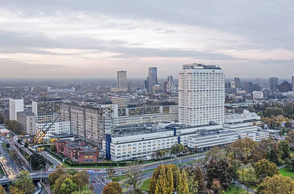 Rotterdam Nederland November 2018 Luchtfoto Van Het Erasmus Ziekenhuis Universiteit — Stockfoto