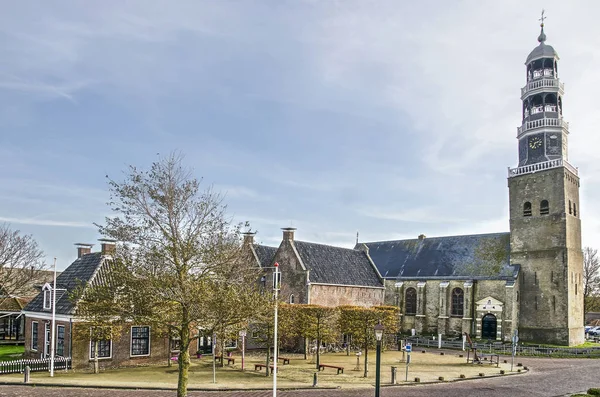 Hindeloopen Нідерланди Листопада 2018 Видом Церкву Святої Gertrudis Суміжній Клітинці — стокове фото
