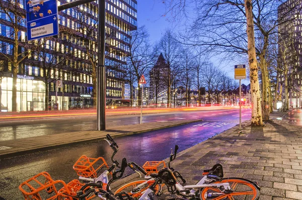 Rotterdam Netherlands January 2019 View Blaak Boulevard Morning Rush Hour — Stock Photo, Image