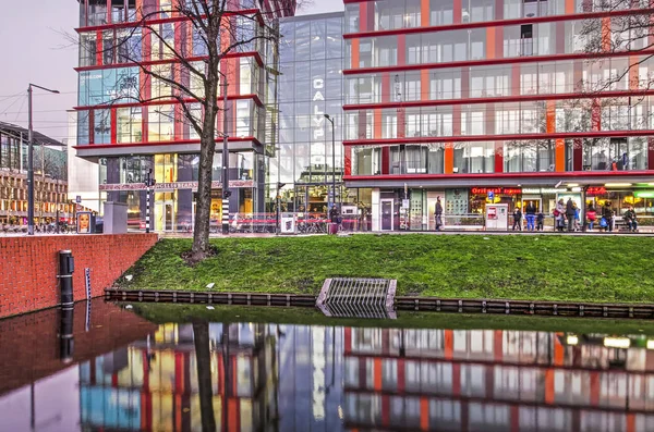 Rotterdam Nizozemsko Ledna 2019 Calypso Obytné Budovy Tramvajová Zastávka Mauritsweg — Stock fotografie