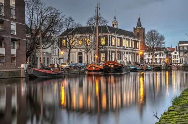 Фалдам Нидерланды Февраля 2019 Года Вид Канал Названием Short Harbour — стоковое фото