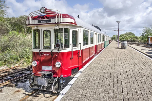 Ouddorp Pays Bas Mai 2019 Tramway Classique Rouge Blanc Sur — Photo