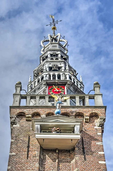 Monnickendam Netherlands October 2018 View Tower Town Hall Clock Carillon — Stock Photo, Image