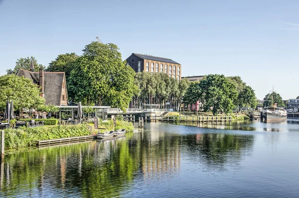 Zwolle Nederland Juli 2019 Uitzicht Vanaf Oude Stad Het Wallen — Stockfoto