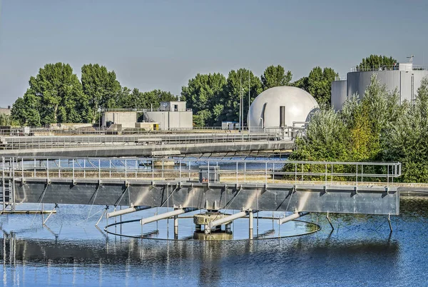 Zwolle Netherlands July 2019 View Installations Wastewater Treatment Water Purification — Stock Photo, Image