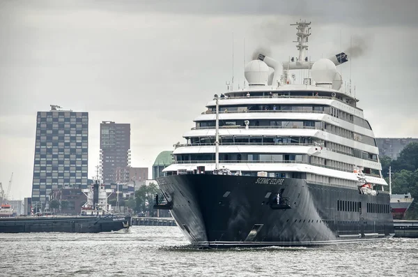 Rotterdam Países Bajos Agosto 2019 Crucero Lujo Scenic Eclipse Hace — Foto de Stock