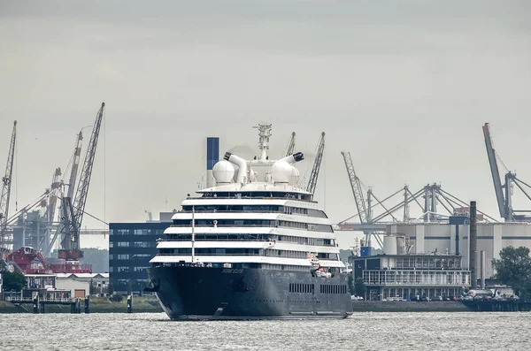 Rotterdam Países Bajos Agosto 2019 Crucero Lujo Scenic Eclipse Navegando — Foto de Stock