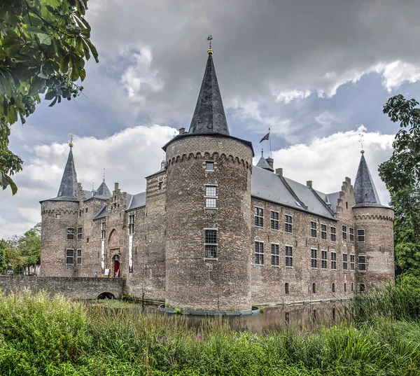Helmond Netherlands August 2019 View Walls Towers 14Th Century Castle — стоковое фото