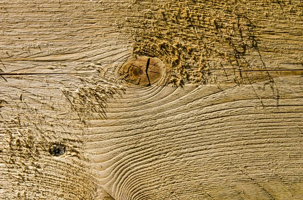 Zbliżenie Szorstkiej Drewnianej Powierzchni Jeszcze Mało Odpornej Warunki Atmosferyczne Pierścieniami — Zdjęcie stockowe