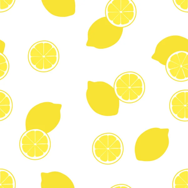 Бесшовный рисунок лимона . — стоковый вектор