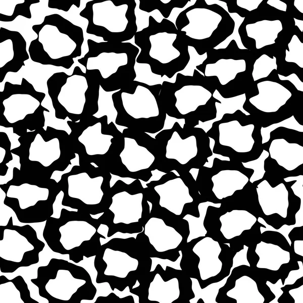Abstraktes Muster mit schwarzen Elementen. — Stockvektor