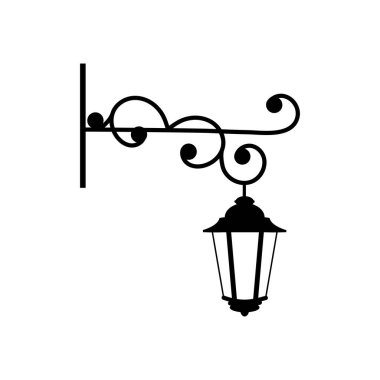 Vektör çizim tasarım için sokak fener.