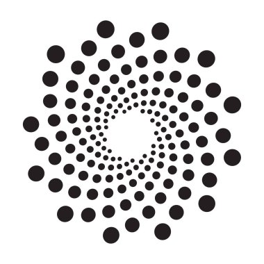 Vektör geometrik çiçek. Çiçek daire. Tasarım öğesi.