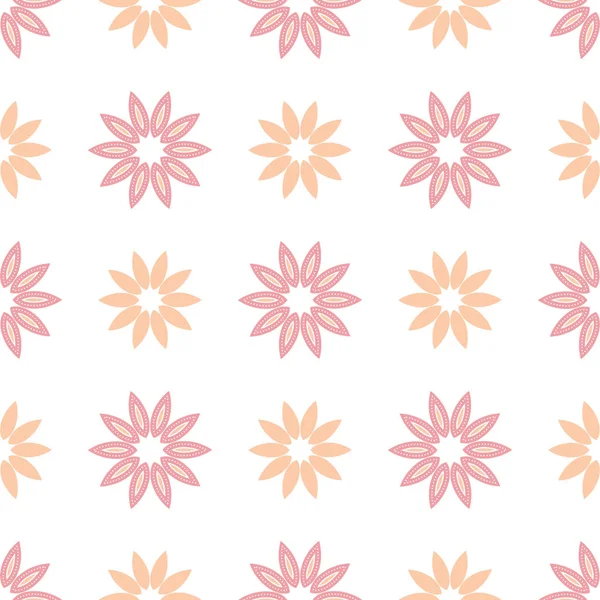 Vektornahtloses Blumenmuster Abstrakte Florale Muster — Stockvektor