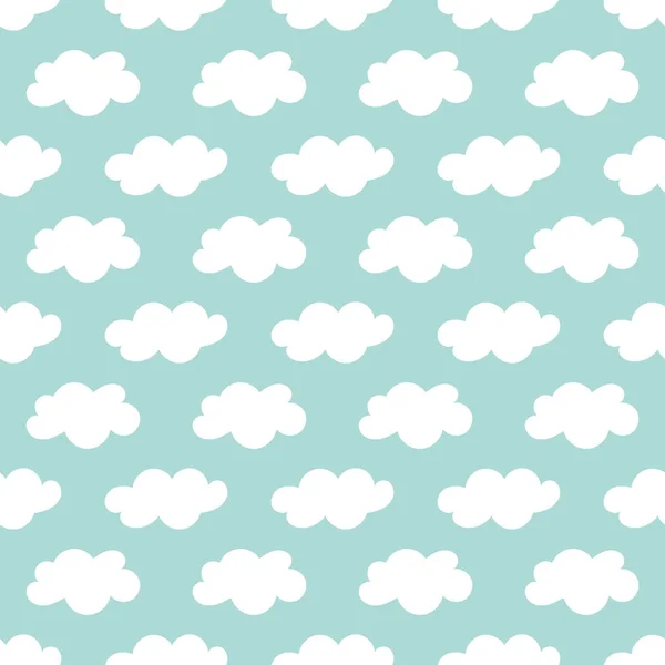 Vector Seamless Clouds Pattern Vector Seamless Pattern — Stock Vector