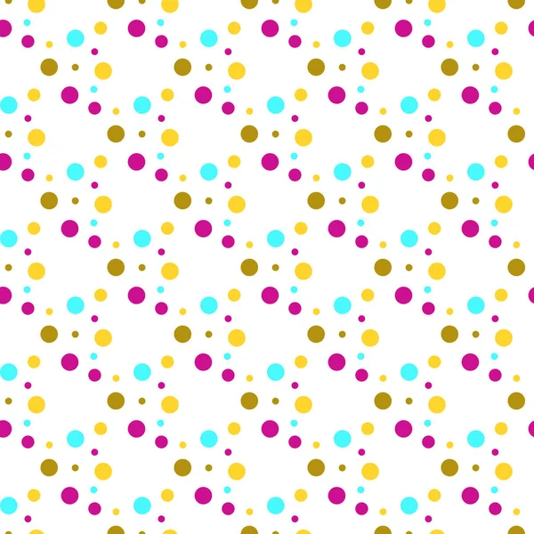 Vector Seamless Pattern Little Multicolored Circles — Stock Vector