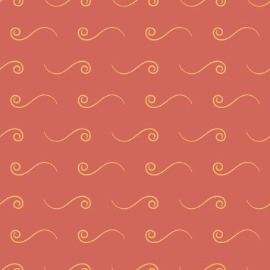 Vektör Dikişsiz soyut desen kıvırcık dalgaların.