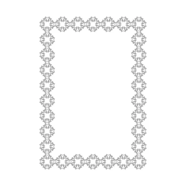Vektor Dekorativen Rahmen Für Gruß Einladung Hochzeitskarten Design — Stockvektor
