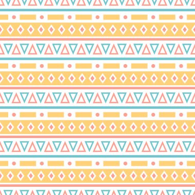 Vektör seamless soyut tribal modeli. Etnik seamless modeli. 