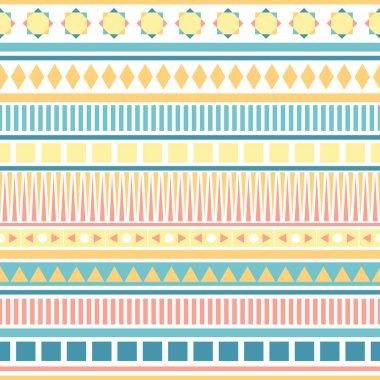 Vektör seamless soyut tribal modeli. Etnik seamless modeli. 