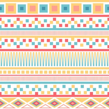 Vektör seamless soyut tribal modeli. Etnik seamless modeli. 