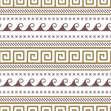 Seamless soyut tribal modeli. Yunan etnik seamless modeli.