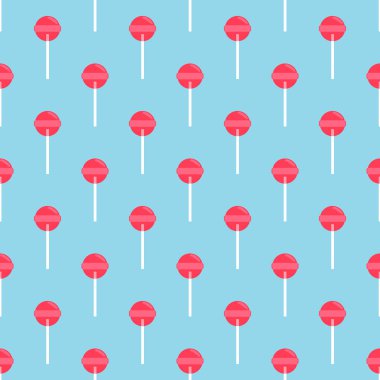 Vektör seamless modeli pembe lolipop. Seamless modeli.