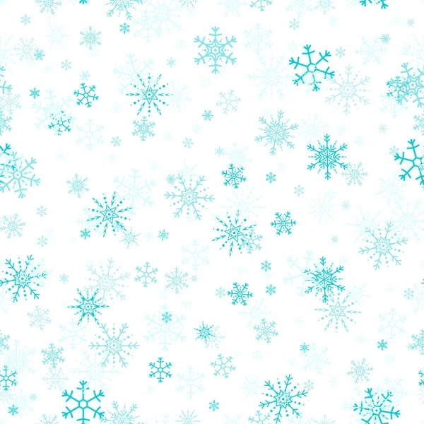 Vektor Bezešvé Vzor Sněhových Vloček Snowflake Vzor Bezešvé — Stockový vektor