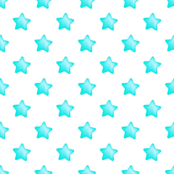 Patrón Sin Costura Vectorial Caramelos Estrella Azul — Vector de stock