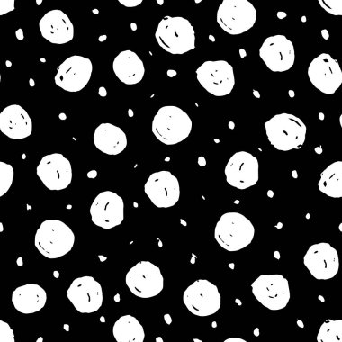 Nokta vektör soyut seamless modeli el ile çizilmiş. 