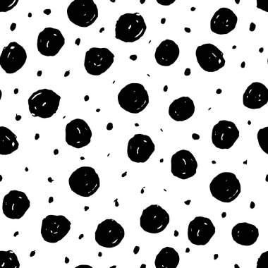 Nokta vektör soyut seamless modeli el ile çizilmiş. 