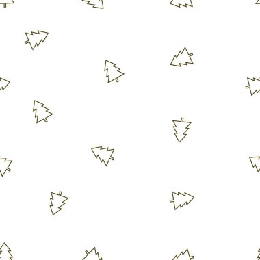 vektörsüz noel ağacı deseni 