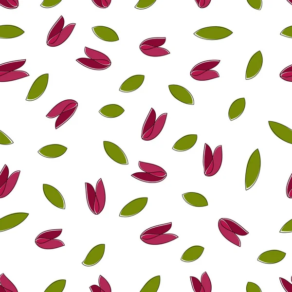 Ilustración Vectorial Del Patrón Flores Abstractas Sin Costura — Archivo Imágenes Vectoriales