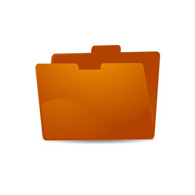 Vektör klasör simgesi. Vektör klasörünü aç.