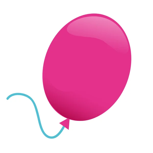 Pink Balloon Vector Illustration — Stock Vector