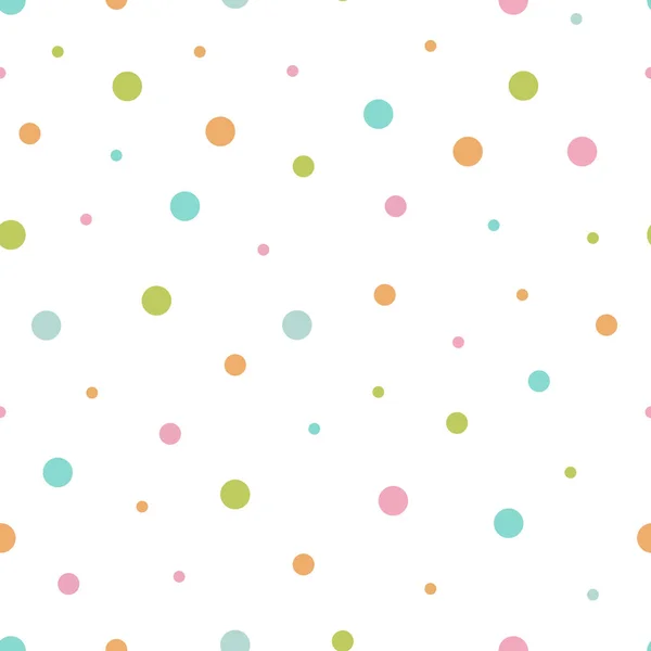 Vektor Illustration Des Nahtlosen Musters Mehrfarbiger Kreise — Stockvektor