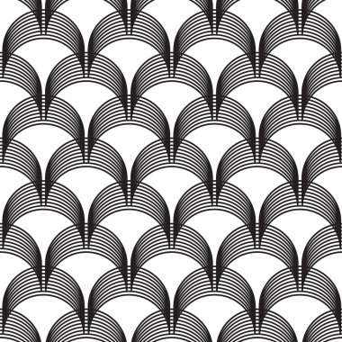Vektör soyut seamless modeli. Ark hattı ile Seamless modeli