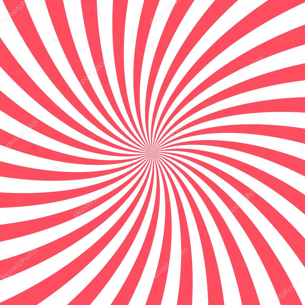 Vector pink spiral background. Vector abstract background. 