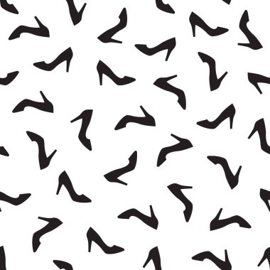 Vektör seamless modeli kadınların yüksek topuklu ayakkabı.