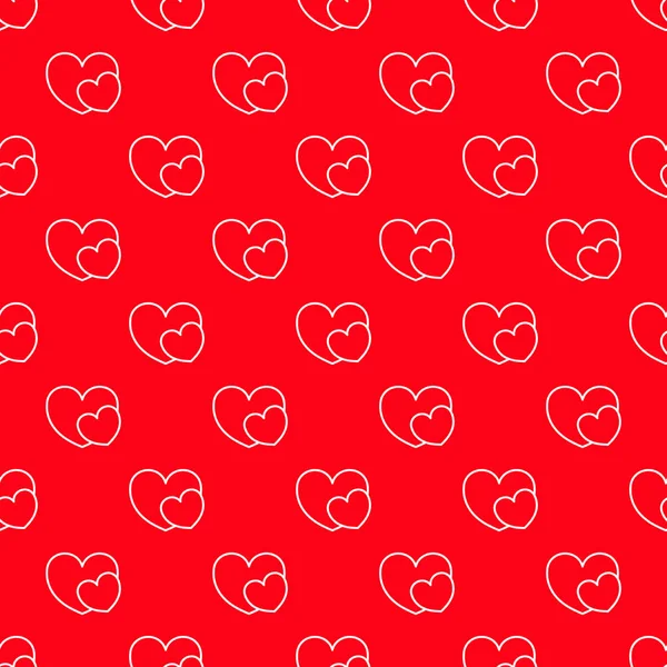 Patrón Sin Costura Vectorial Con Corazones Fondo Corazones Para Diseño — Vector de stock