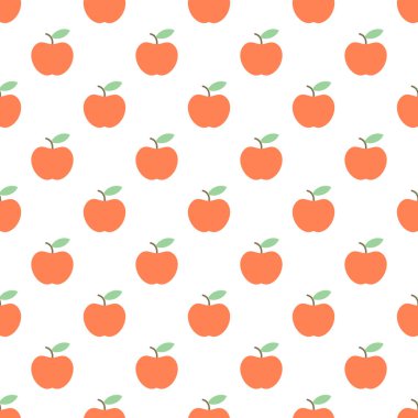Vektör elma ile seamless modeli. Seamless modeli.