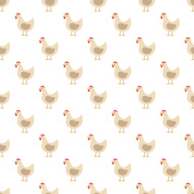 Vektör kusursuz desen hens ile. Paskalya Günü arka plan.