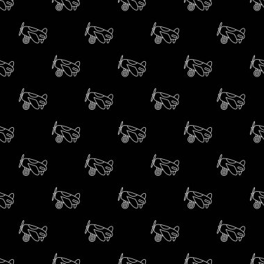 Anahat oyuncak helikopter ile Vektör sorunsuz desen. Dikişsiz pa