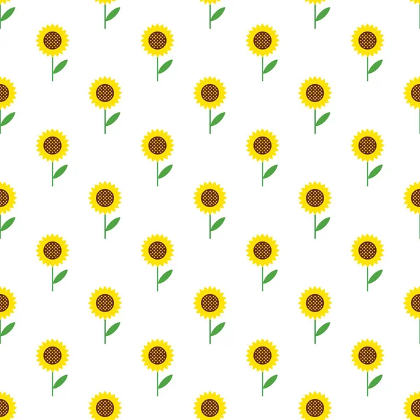 Vektor nahtlose Muster mit bunten Sonnenblumen. nahtlose Patte — Stockvektor