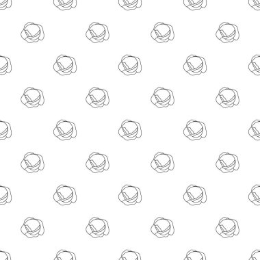 Çizgi lahana ile vektör dikişsiz desen. Dikişsiz desen.