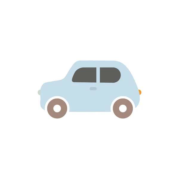 Vector illustratie van platte cartoon auto. Auto icoon. — Stockvector