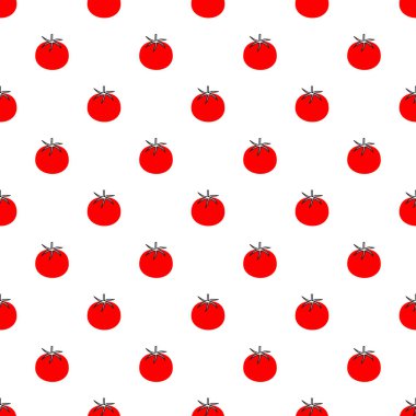 Domates ile vektör dikişsiz desen. Dikişsiz desen.