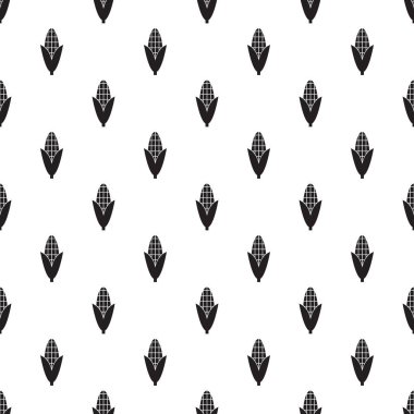 Vektör mısır ile dikişsiz desen. Dikişsiz desen.